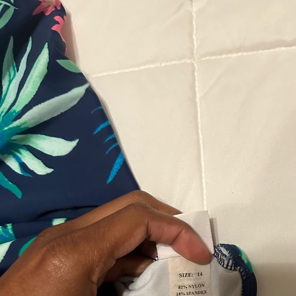 Girls Tropical Swimsuit - Picture 3 of 3